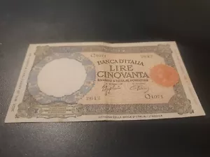 More details for italy 50 lire 1943