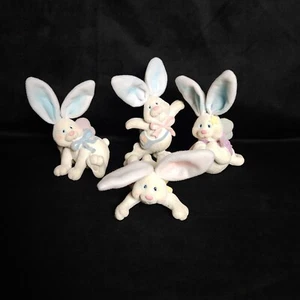 Vintage beflockte Hasen Figuren - Bild 1 von 13
