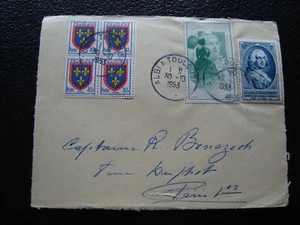 FRANCE - devant d enveloppe 1953 (CY59)  - Picture 1 of 1