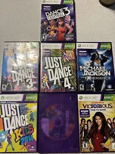Just Dance Game Lot x7 (Xbox 360) Disney Party, Dance Central, Tested - Picture 1 of 6