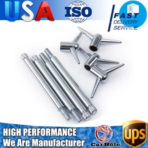 4X Chrome Valve Cover T-Bar Wing Bolts 1/4-20 Hold Down For SBC BBC Chevy V8 NEW - Bild 1 von 12