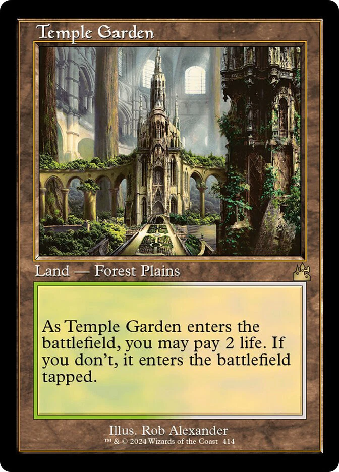 MTG Temple Garden Retro Frame  - Ravnica Remastered #414 - Image 1 of 1
