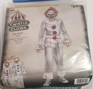 Boys L  (10/12) Twisted Clown Halloween Costume Complete NEW! - Picture 1 of 4