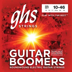 GHS BOOMERS Roundwound Nickel Electric Guitar Strings - Light 10-46 - GBL - Picture 1 of 2