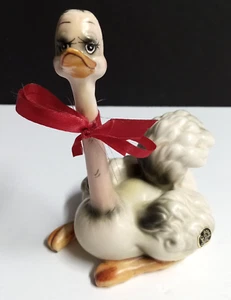 Josef Originals Ceramic Ostrich Bird Vintage Figurine 5.25"h Japan c1960s - Picture 1 of 11