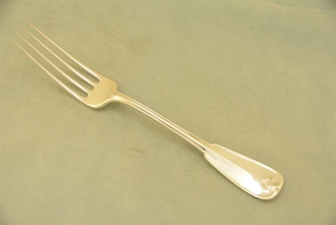 Tiffany Palm Sterling Silver 8" Dinner Fork No Monogram Cover