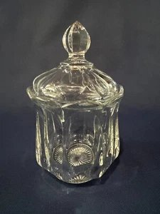 Anfang 20. Jahrhundert Heisey Klarglas Zuckerdose & Deckel COLONAIL um 1909 - 1924 - Bild 1 von 8