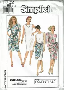 Simplicity Sewing Pattern 9702 Dress Sarong Misses Size 6-14 - Picture 1 of 2
