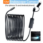 1440P Endoscope Camera Borescope 10M Snake Inspection Camera For iPhone Android