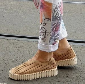Ilse Jacobson Tulip3373 Latte Summer Sneakers, Comfortable, Sporty - Picture 1 of 10