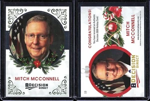 Decision 2020 Kentucky Senator MITCH McCONNELL Holiday Trading Card #13๐ - Picture 1 of 1