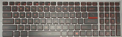 MSI GV62 8RD GAMING LAPTOP KEYBOARD BACKLIT SINGLE REPLACEMENT KEYS KEYCAPS - Image 1 of 4