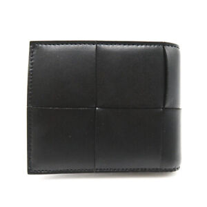 BOTTEGA VENETA Intrecciato wallet Purse 749455VBWD28803 Lamb leather Black NEW