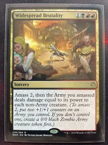 MTG Widespread Brutality War of the Spark 226/264 Regular Rare - Picture 1 of 2