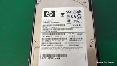 HP DG036A8B53 36GB 10,000 RPM 2.5 in. SAS HDD 375696-001 - Image 1 of 4