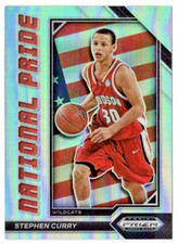 STEPHEN CURRY 2023 Panini Prizm Draft National Pride #7 SILVER PRIZM CASE HIT!