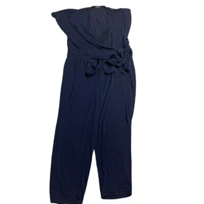 Lauren Ralph Lauren Navy Blue  Jumpsuit with Tie Waist 2X - Image 1 of 4