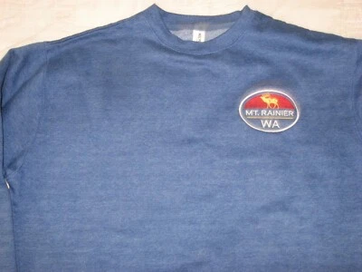 MT. Sudadera independiente Rainier WA para hombre grande azul Foto 1 de 4