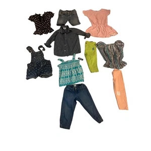 Lot of 10 Girls Clothes Sz XS 4/5 Pants Tops - Picture 1 of 5