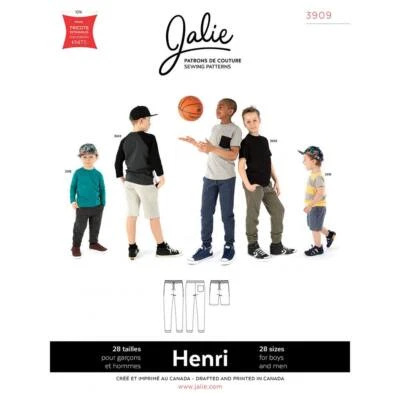 Jalie Patterns Henri Joggers and Shorts Pattern - Image 1 of 4