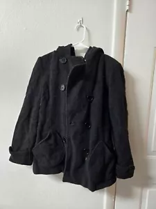 Jlo Hooded Women's Black Jacket Medium - Picture 1 of 5