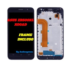 DISPLAY+ TOUCH SCREEN +FRAME ASUS ZENFONE GO 5" ZB500KL X00AD VETRO NERO COVER - Foto 1 di 1