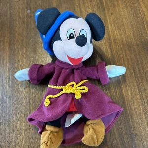 The Disney Store Sorcerer Mickey Fantasia 8" Mini Sitzsack Plüschtier Kuscheltier - Bild 1 von 4