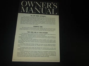BH Models Autoharp Owner's Manual-4 Page Pamphlet - Picture 1 of 3