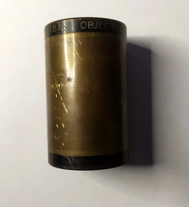 old Hermagis Paris Brass Cinema Optical Lens F=115mm - Picture 1 of 8