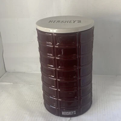 Fitz & Floyd Hershey’s Pip Collection bote de cerámica tarro de galletas chocolate 9,5” Foto 1 de 4