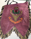 Superb original pipe banner for The Queen's Own Highlanders