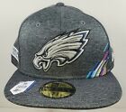 Crucial Catch Intercept Cancer Philadelphia Eagles On Field Fitted Hat SZ 7 3/8