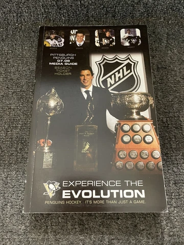 2007-08 PITTSBURGH PENGUINS SEASON TICKET HOLDER MEDIA GUIDE SIDNEY CROSBY Cover