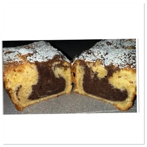 Marmorkuchen , frisch gebacken,Geschenkversand, Geburtstag, personalisiert - Bild 1 von 3
