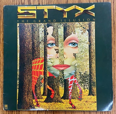 Styx ‎– The Grand Illusion - 1977 - A&M Records SP-4637 Vinyl LP With Poster - Image 1 of 4