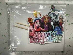 Monster High Birthday Party Decor Set - Cake topper NEW - Picture 1 of 2