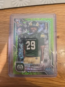 2025 Bowman U Chrome Justin Marshall Lime Green Refractor /275 Plus Bundle - Bild 1 von 5