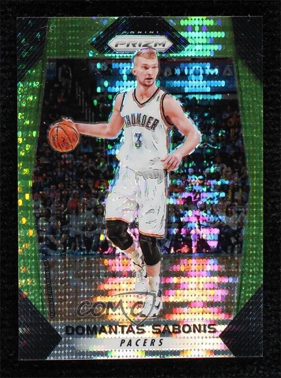 2017-18 Panini Prizm Green Pulsar Prizm /25 Domantas Sabonis #228 - Image 1 of 2
