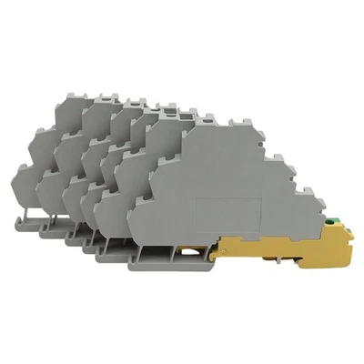 Lot of 6 Allen Bradley 1492-JT3M 3-Circuit Terminal Block, 10A 300VAC/VDC - Image 1 of 4