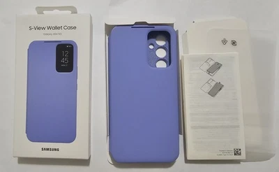 Funda Cartera Oficial Original Samsung A54 5G Smart View SView Cubierta de Cuero Abatible Foto 1 de 4