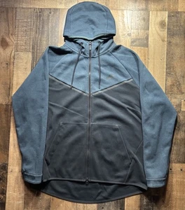 Nike Tech Fleece Windrunner Full Zip Hoodie Jacke Herren XXL Blau Schwarz - Bild 1 von 9