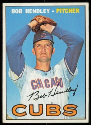 1967 TOPPS BOB HENDLEY CHICAGO CUBS #256 EX - Image 1 of 2