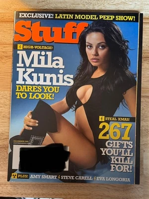 STUFF MAGAZINE DECEMBER 2005 ISSUE #73 MILA KUNIS COVER Foto 1 de 2