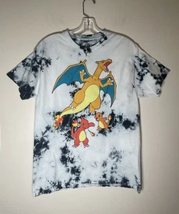 Pokemon Charmander Charizard Evolution Tie-Dye Herren T-Shirt, Hot Topic Gr. M - Bild 1 von 5