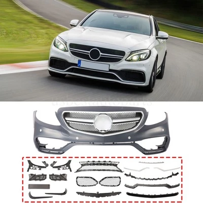 Front Bumper Kit W/Grille W/PDC For Mercedes C-Class W205 C300 2015-2018 - Изображение 1 из 4