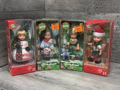 Boneca Barbie Kelly Club 2001 & 2004 Natal Feriado Barbie Tommy NOVO - Conjunto de 4 - Imagem 1 de 2