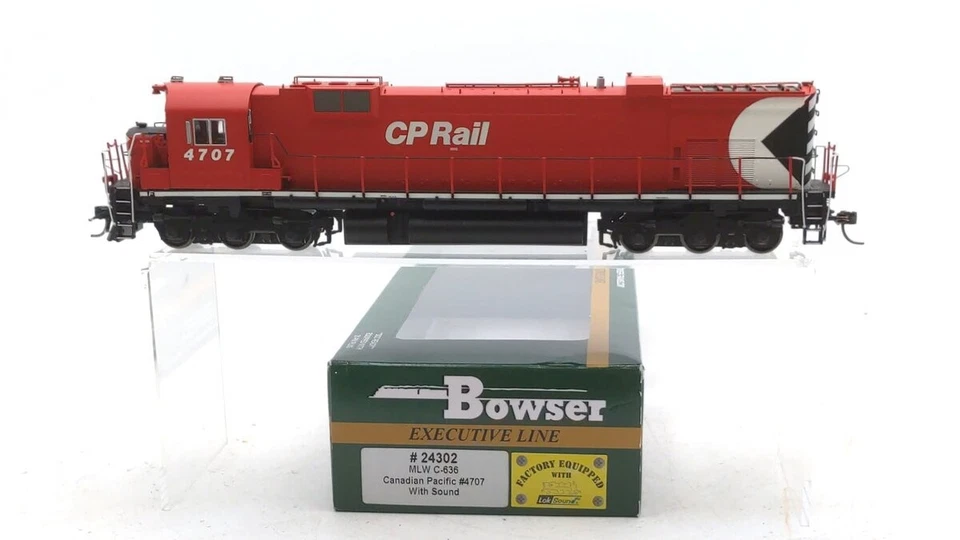 Bowser 24302 HO Canadian Pacific MLW C636 Diesel Locomotive with Sound #4707 LN - Image 1 of 1