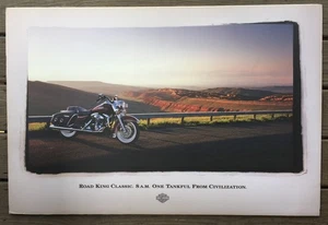 Road King Classic 8 A.M. One Tankful From Civilization, 2001 H-D. Poster - Picture 1 of 9