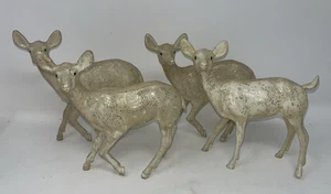 "Ciervo vintage dorado brillo 4 mm 6"" de alto" - Imagen 1 de 14