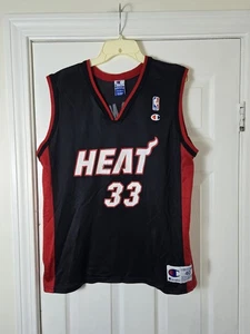Miami Heat Vintage 90s NBA Champion Jersey Alonzo Mourning Black Size 40 - Picture 1 of 4